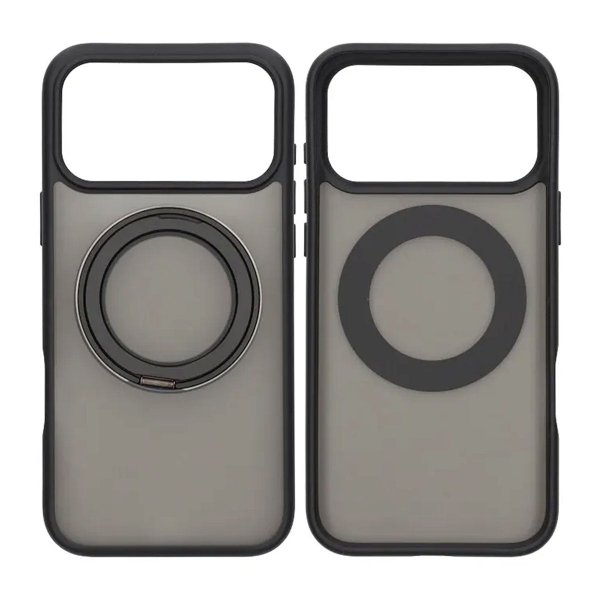 iPhone 17 Pro Max Skal Roterbart MagSafe Stativ Svart