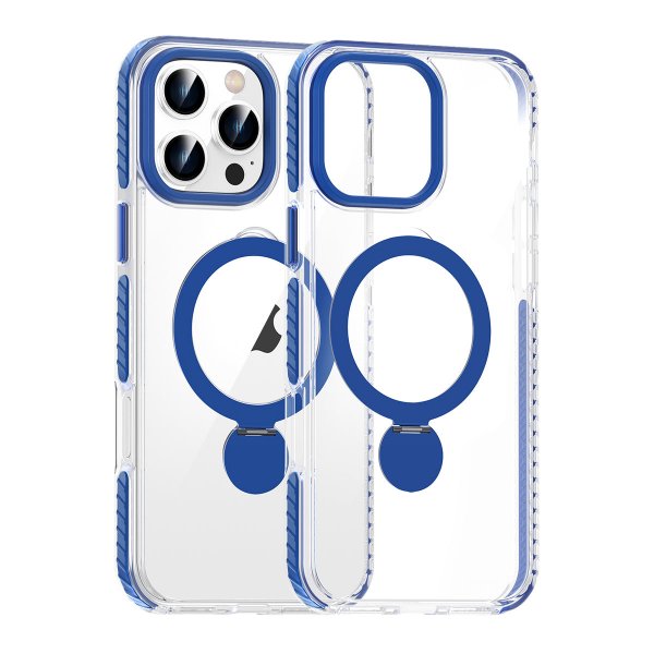 iPhone 16 Pro Max Skal Ringstativ MagSafe Blå