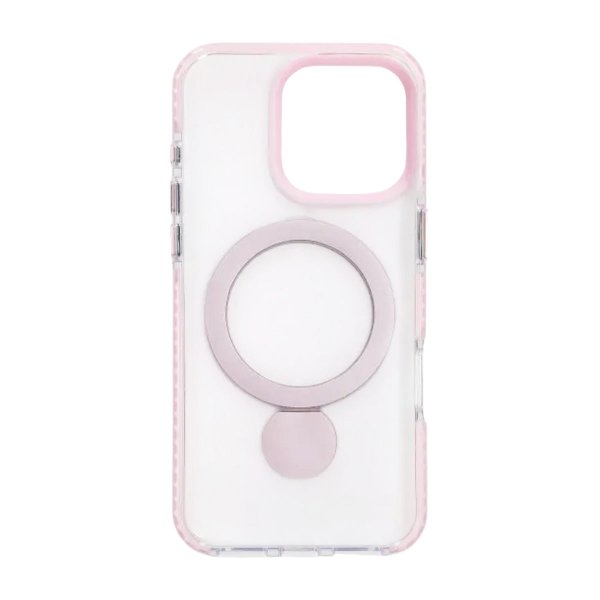 iPhone 16 Pro Skal Ringstativ MagSafe Rosa