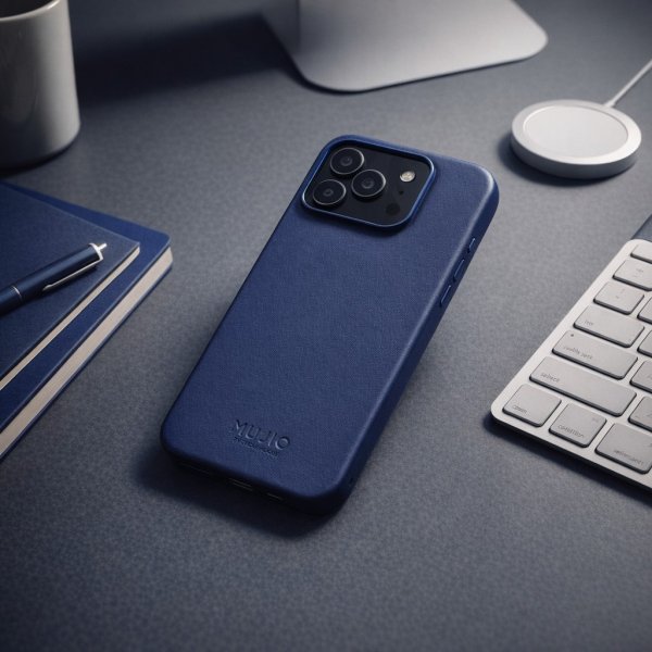 iPhone 17 Pro Max Skal Full Leather Case MagSafe Monaco Blue