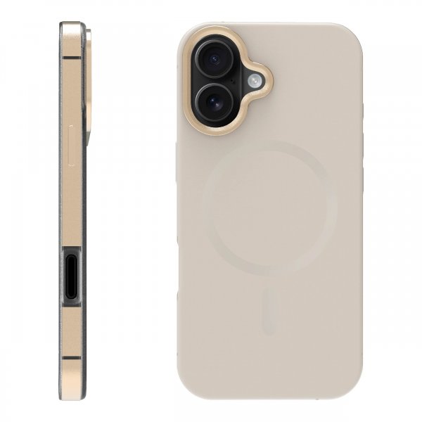 iPhone 17 Skal Mag Metal Guld