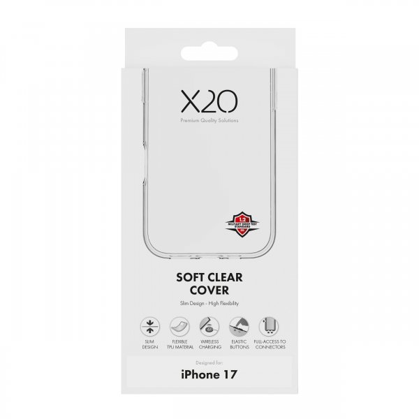 iPhone 17 Skal Soft Clear Cover Transparent