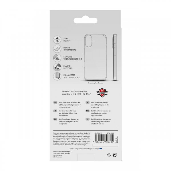 iPhone 17 Skal Soft Clear Cover Transparent
