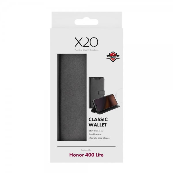 Honor 400 Lite Fodral Classic Wallet Svart