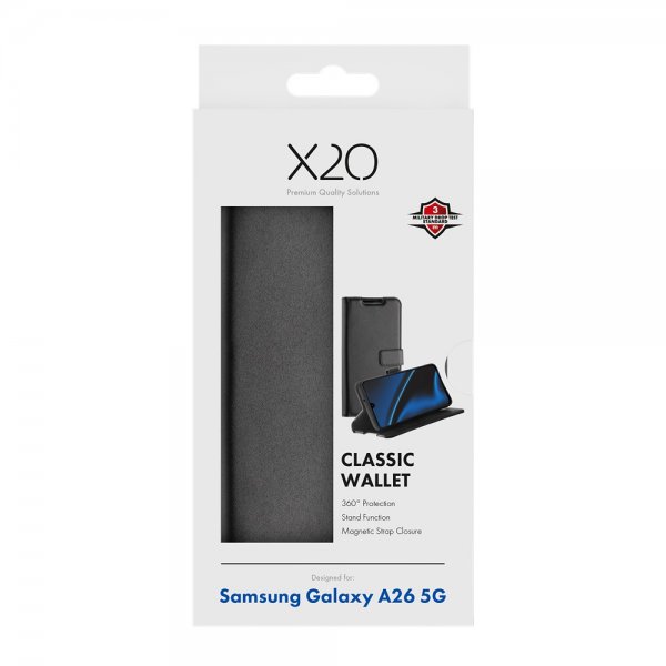 Samsung Galaxy A26 Fodral Classic Wallet Svart