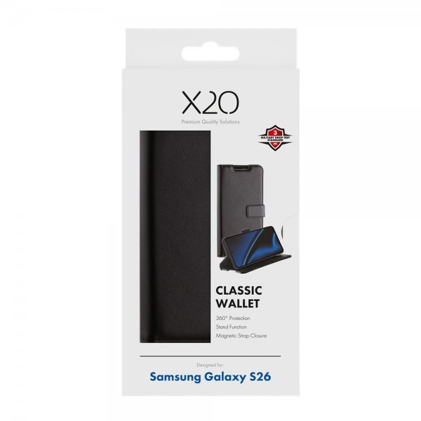 Samsung Galaxy S26 Fodral Classic Wallet Svart