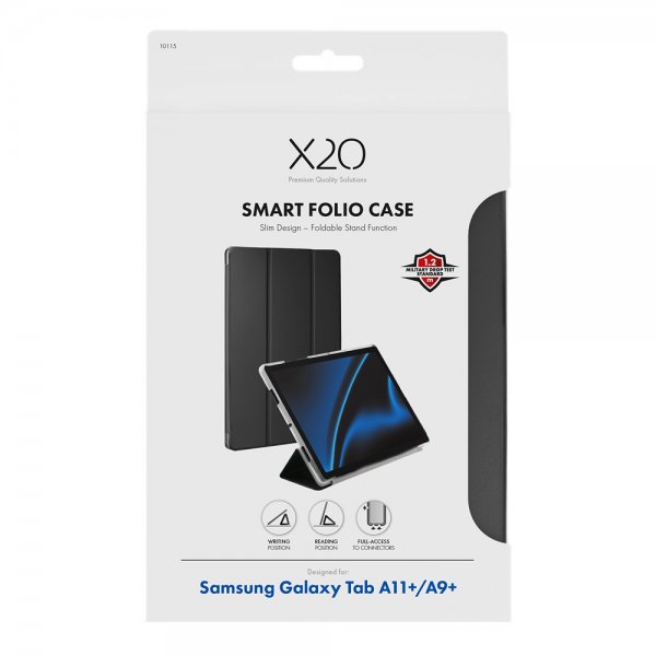 Samsung Galaxy Tab A9 Plus/A11 Plus Fodral Smart Folio Svart