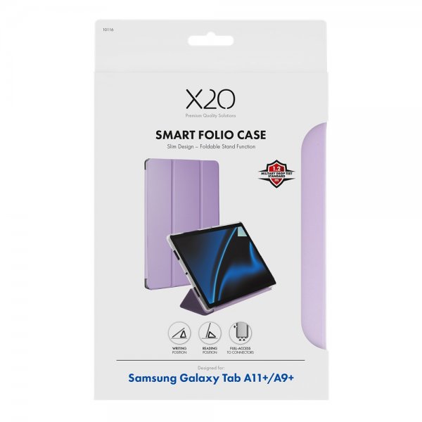 Samsung Galaxy Tab A9 Plus/A11 Plus Fodral Smart Folio Lila