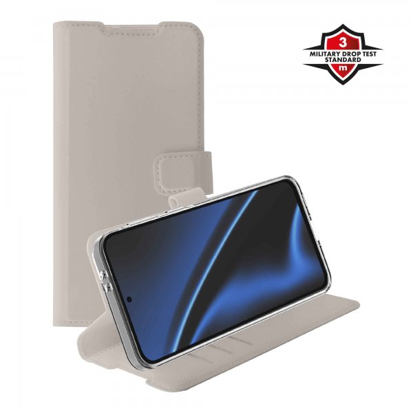 Samsung Galaxy A37 Fodral Classic Wallet Greige