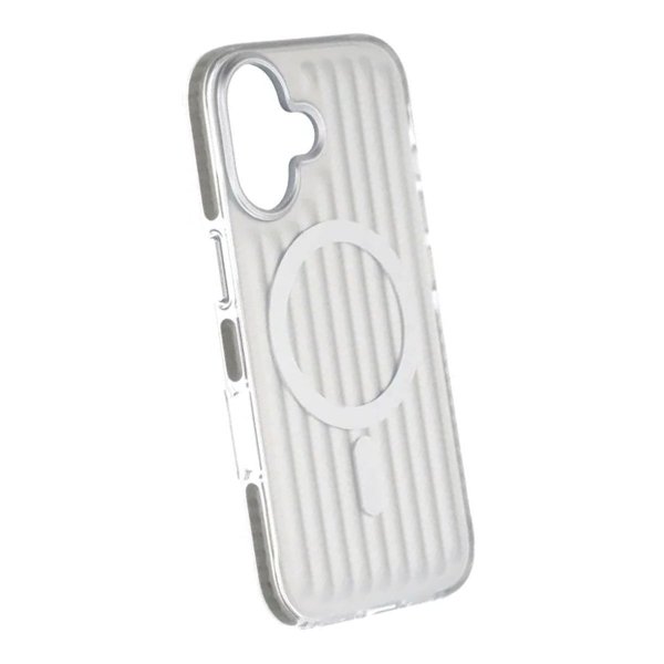 iPhone 17 Skal Korrugerad MagSafe Silver