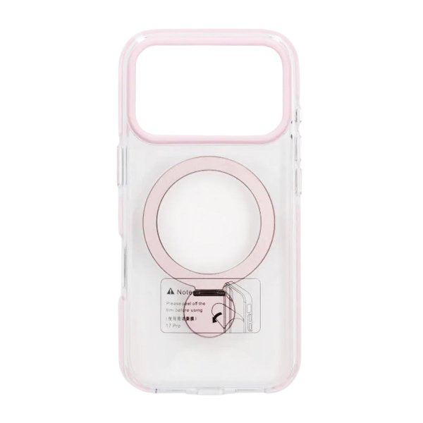 iPhone 17 Pro Max Skal Ringstativ MagSafe Rosa