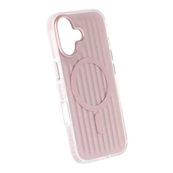 iPhone 17 Skal Korrugerad MagSafe Rosa