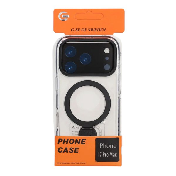 iPhone 17 Pro Max Skal Ringstativ MagSafe Svart