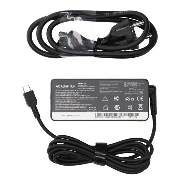 Nätadapter Laddare för Lenovo 65W USB-C