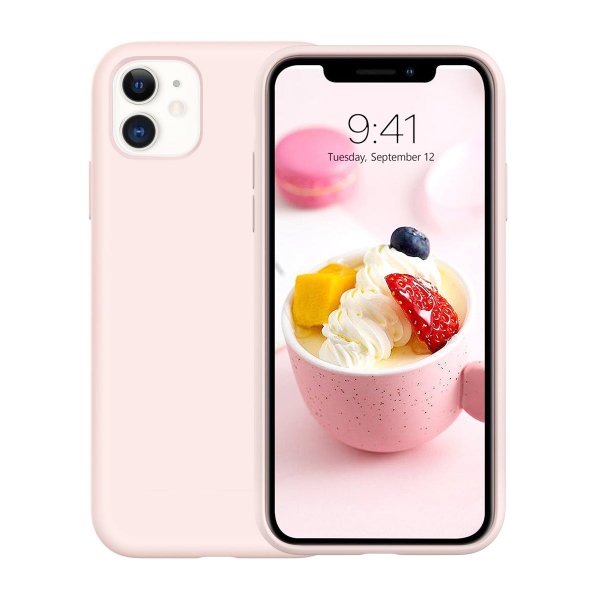 iPhone 11 Skal Silikon Rosa
