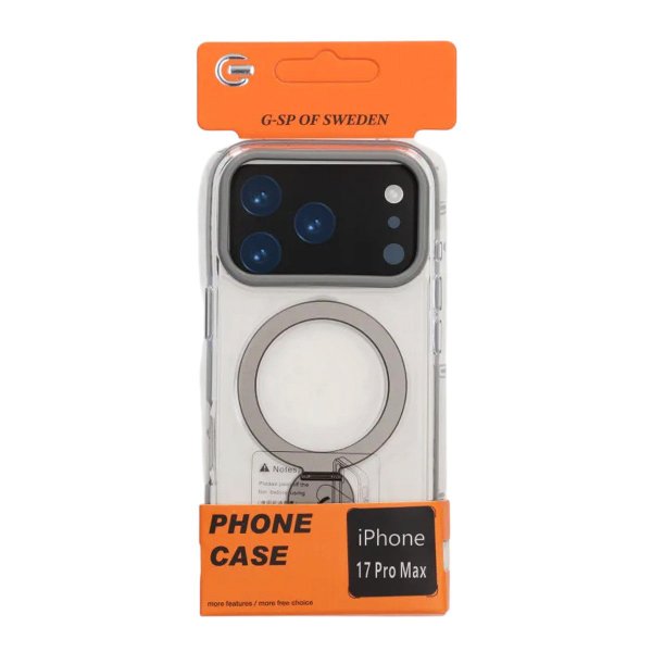 iPhone 17 Pro Max Skal Ringstativ MagSafe Transparent