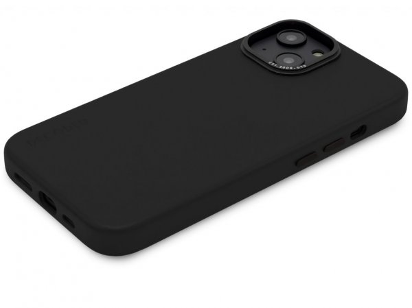 iPhone 14 Plus Skal Leather Backcover Svart