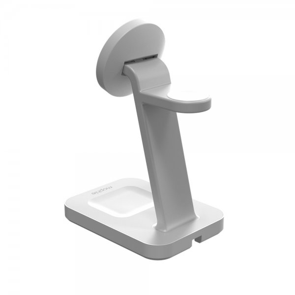 Trådlös Laddare Snap+ 3-in-1 Wireless Charge Stand Qi2 MagSafe Vit