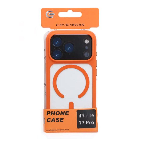 iPhone 17 Pro Skal Kamerasarg MagSafe Orange