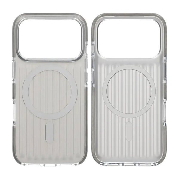 iPhone 17 Pro Skal Korrugerad MagSafe Silver