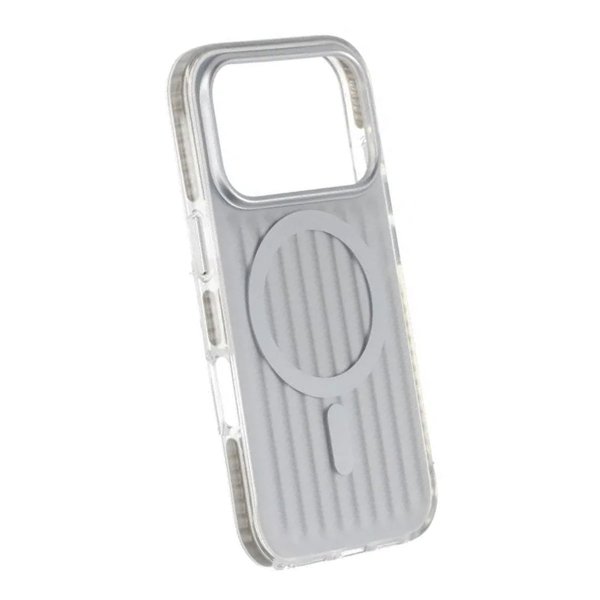 iPhone 17 Pro Skal Korrugerad MagSafe Silver
