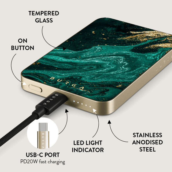 Powerbank MagSafe 5000 mAh Emerald Pool