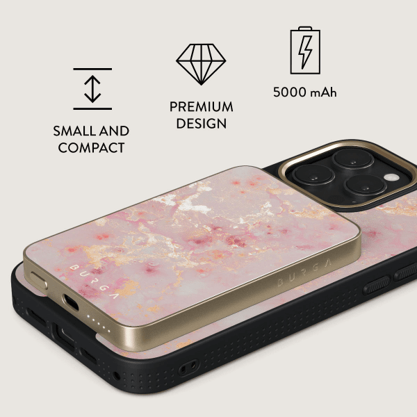 Powerbank MagSafe 5000 mAh Golden Coral Guld