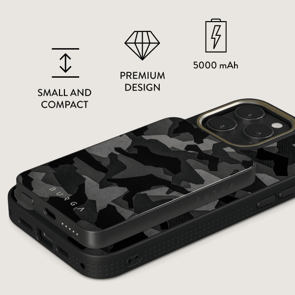Powerbank MagSafe 5000 mAh Night Black Camouflage