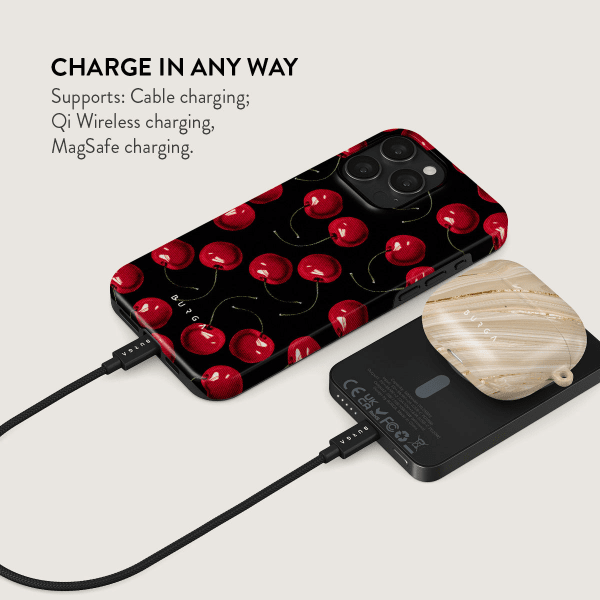 Powerbank MagSafe 5000 mAh Cherrybomb Grå