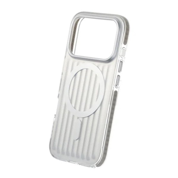 iPhone 17 Pro Skal Korrugerad MagSafe Silver