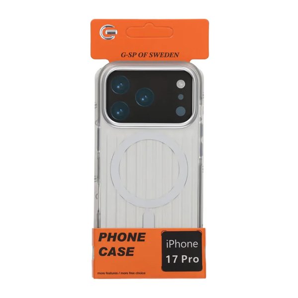 iPhone 17 Pro Skal Korrugerad MagSafe Silver