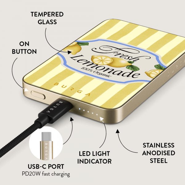 Powerbank MagSafe 5000 mAh Frizzante Guld
