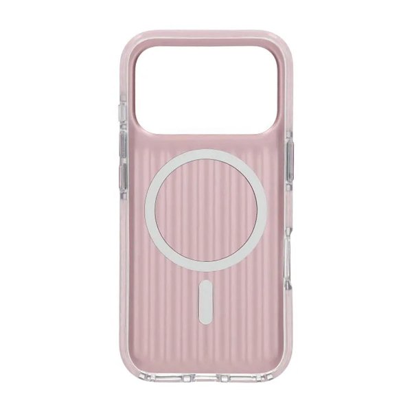 iPhone 17 Pro Skal Korrugerad MagSafe Rosa