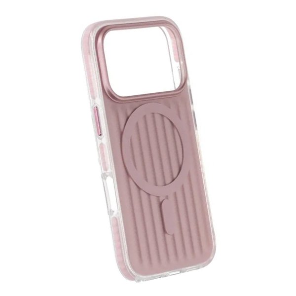 iPhone 17 Pro Skal Korrugerad MagSafe Rosa