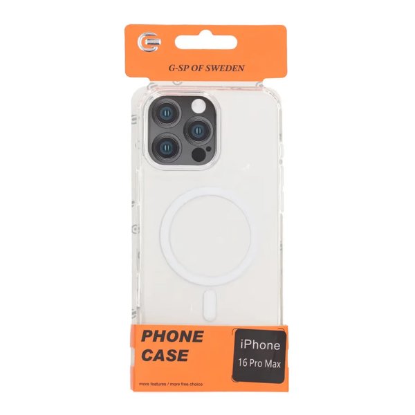 iPhone 16 Pro Max Skal TPU MagSafe Transparent