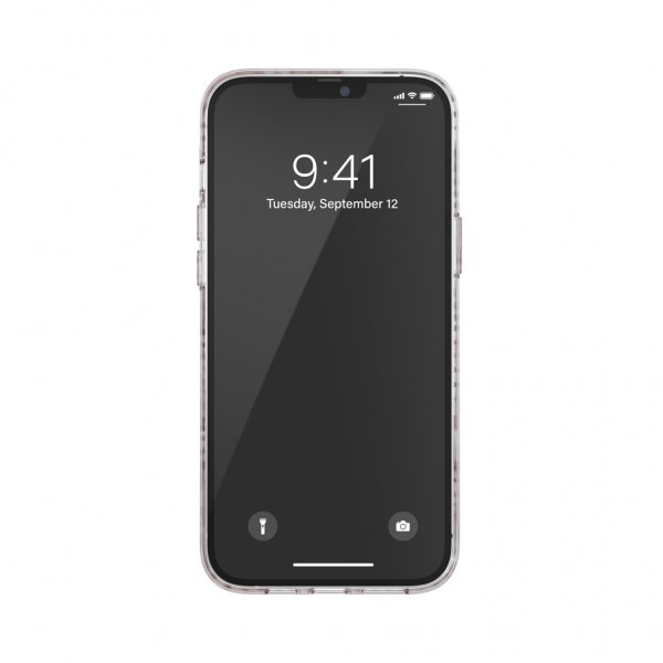 iPhone 12 Pro Max Skal Snap Case Clear AOP Red/Grey