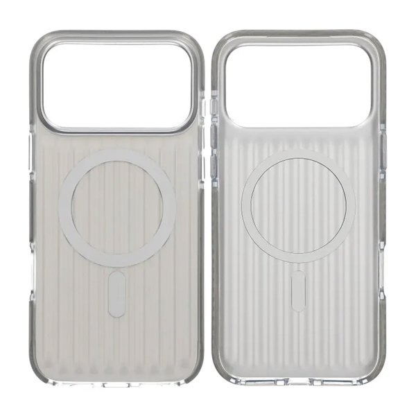iPhone 17 Pro Max Skal Korrugerad MagSafe Silver