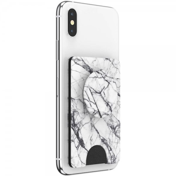 PopWallet Dove White Marble