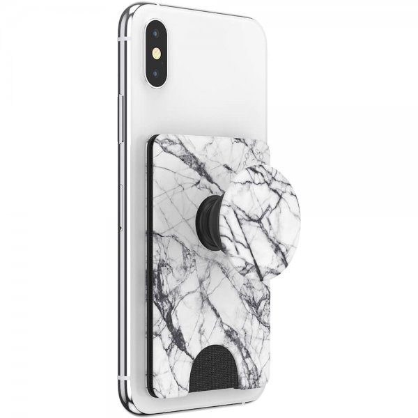 PopWallet Dove White Marble