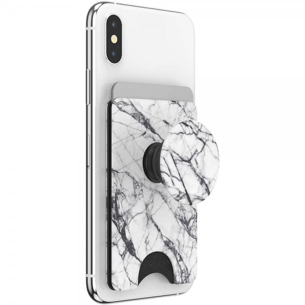 PopWallet Dove White Marble