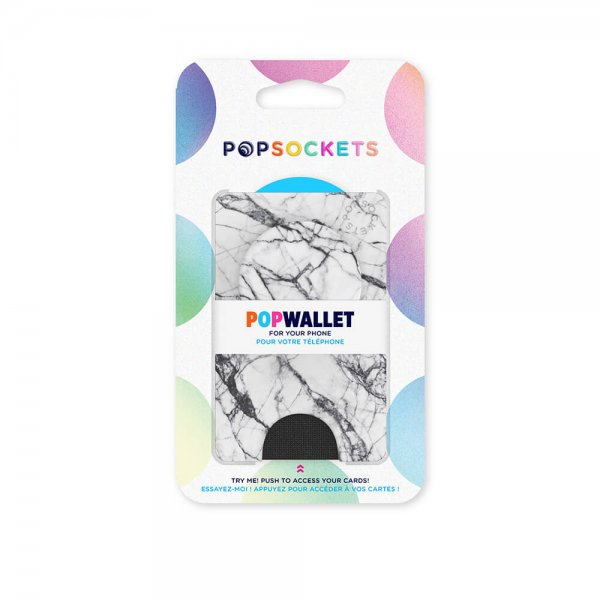 PopWallet Dove White Marble