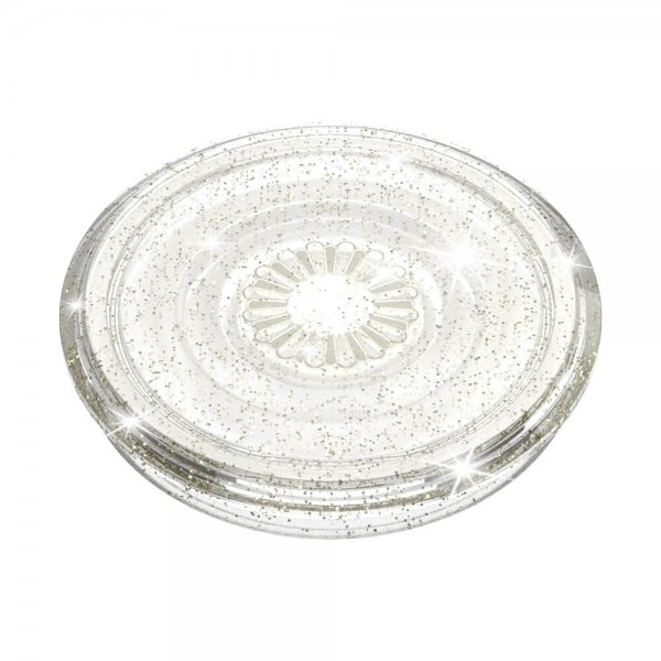 PopGrip Clear Glitter Silver