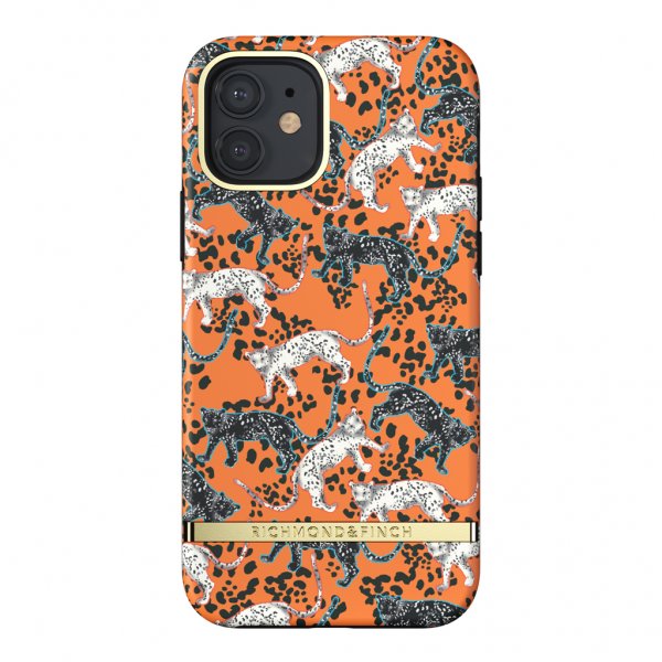 iPhone 12/iPhone 12 Pro Skal Orange Leopard