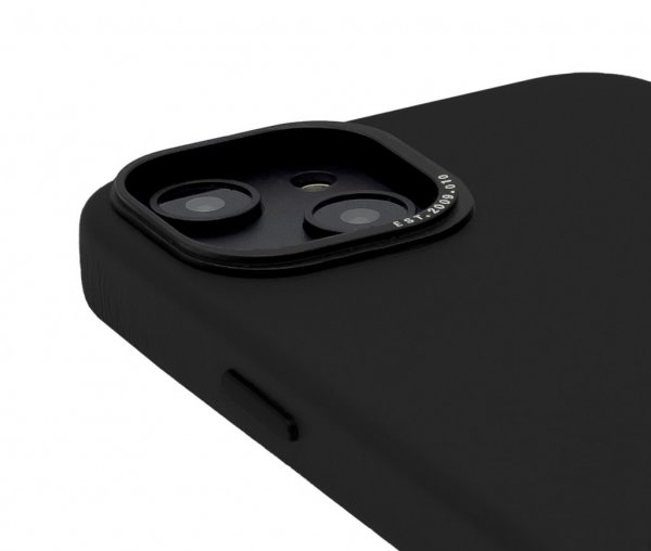 iPhone 14 Plus Skal Leather Backcover Svart