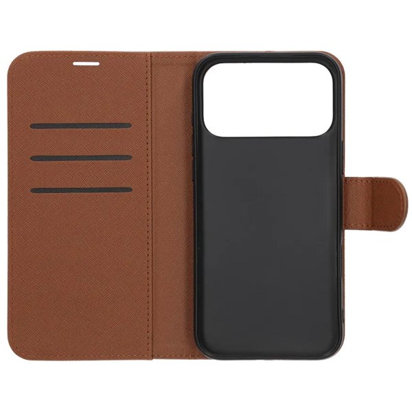 iPhone 17 Pro Max Fodral med Kortfack Stativfunktion Brun