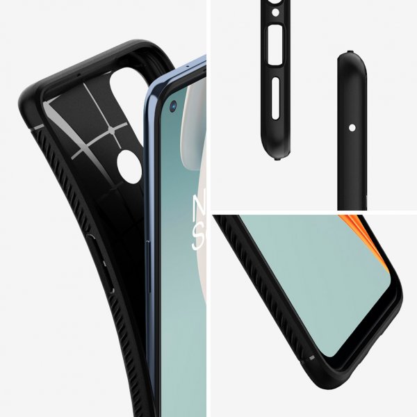 OnePlus Nord N100 Skal Rugged Armor Matte Black
