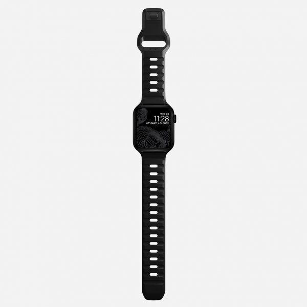 Apple Watch 44/45/46mm/Apple Watch Ultra Armband Sport Band Svart