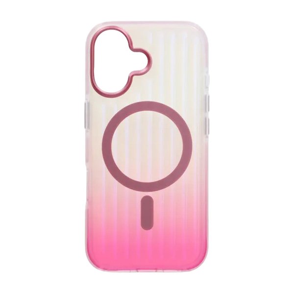 iPhone 17 Skal Korrugerad MagSafe Rosa