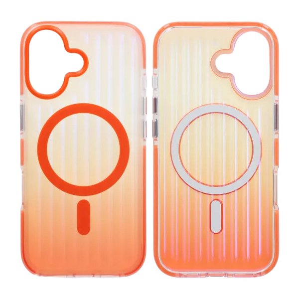 iPhone 17 Skal Korrugerad MagSafe Orange