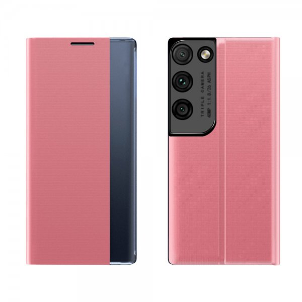 Samsung Galaxy S21 Ultra Fodral Caller-ID Rosa